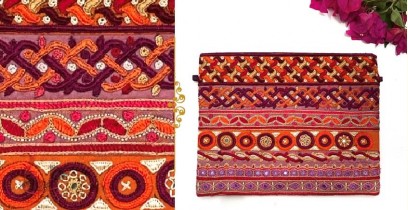 Gunthan ✠ Rabari Embroidered Utility Pouch ✠ 17