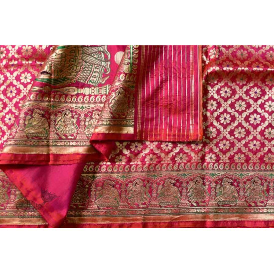 Ashaavali | अशावली ⁂ Gujarati Brocade ⁂ Silk Saree ⁂ 19