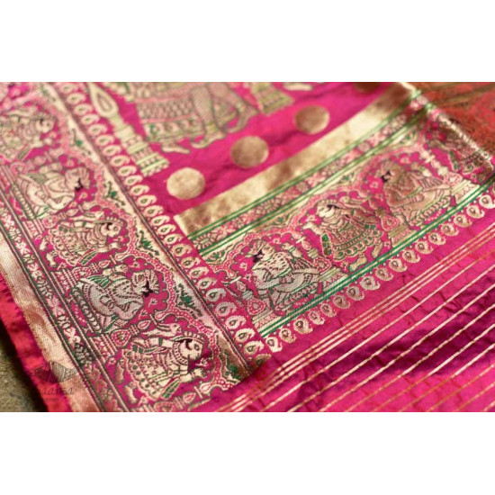 Ashaavali | अशावली ⁂ Gujarati Brocade ⁂ Silk Saree ⁂ 19