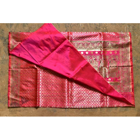 Ashaavali | अशावली ⁂ Gujarati Brocade ⁂ Silk Saree ⁂ 19