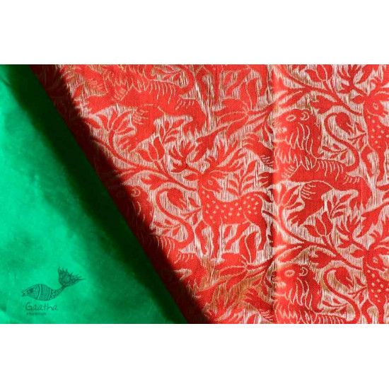 Ashaavali | अशावली ⁂ Gujarati Brocade ⁂ Silk Saree ⁂ 1