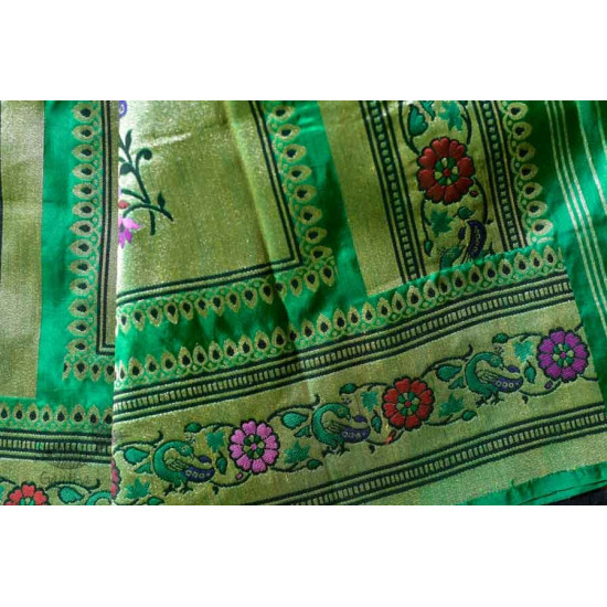 Ashaavali | अशावली ⁂ Gujarati Brocade ⁂ Silk Saree ⁂ 1