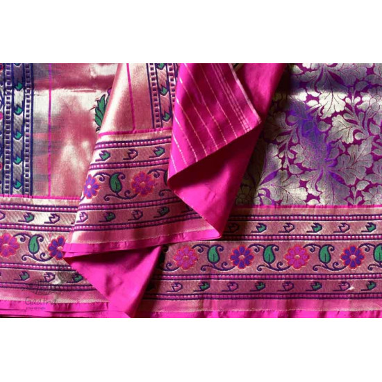 Ashaavali | अशावली ⁂ Gujarati Brocade ⁂ Silk Saree ⁂ 2