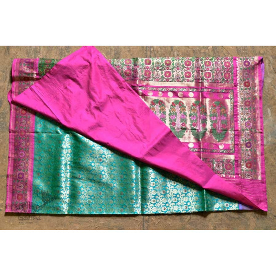 Ashaavali | अशावली ⁂ Gujarati Brocade ⁂ Silk Saree ⁂ 3