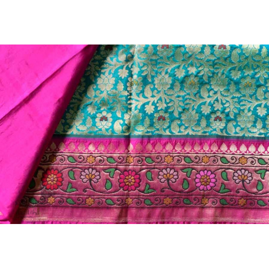 Ashaavali | अशावली ⁂ Gujarati Brocade ⁂ Silk Saree ⁂ 3