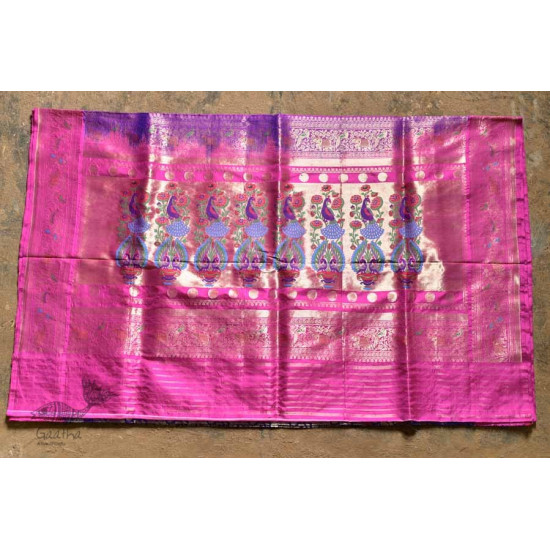 Ashaavali | अशावली ⁂ Gujarati Brocade ⁂ Silk Saree ⁂ 4