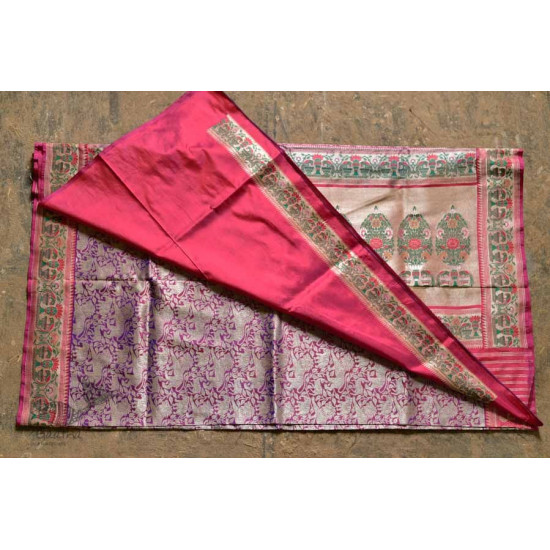 Ashaavali | अशावली ⁂ Gujarati Brocade ⁂ Silk Saree ⁂ 5