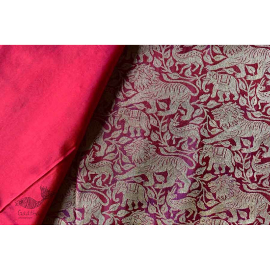 Ashaavali | अशावली ⁂ Gujarati Brocade ⁂ Silk Saree ⁂ 5