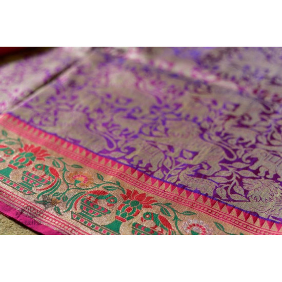 Ashaavali | अशावली ⁂ Gujarati Brocade ⁂ Silk Saree ⁂ 5