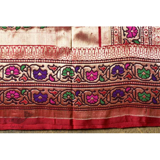 Ashaavali | अशावली ⁂ Gujarati Brocade ⁂ Silk Saree ⁂ 7