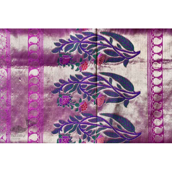 Ashaavali | अशावली ⁂ Gujarati Brocade ⁂ Silk Saree ⁂ 9