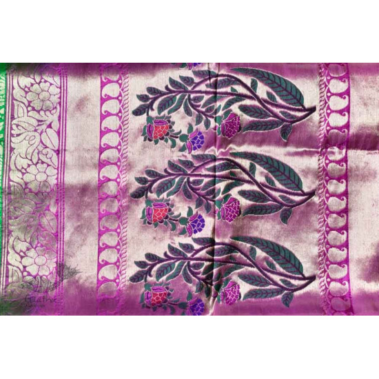 Ashaavali | अशावली ⁂ Gujarati Brocade ⁂ Silk Saree ⁂ 10