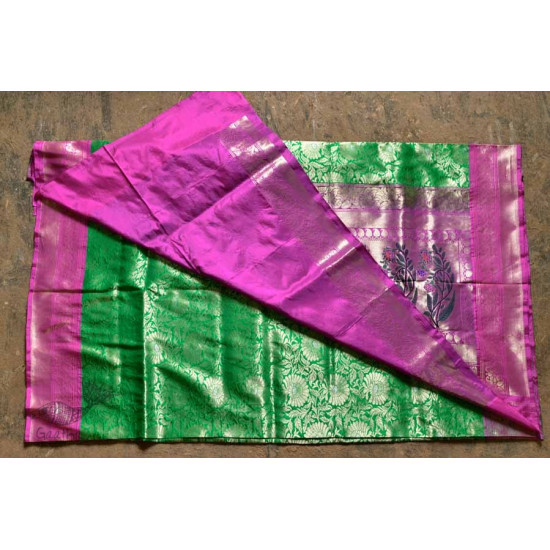 Ashaavali | अशावली ⁂ Gujarati Brocade ⁂ Silk Saree ⁂ 10