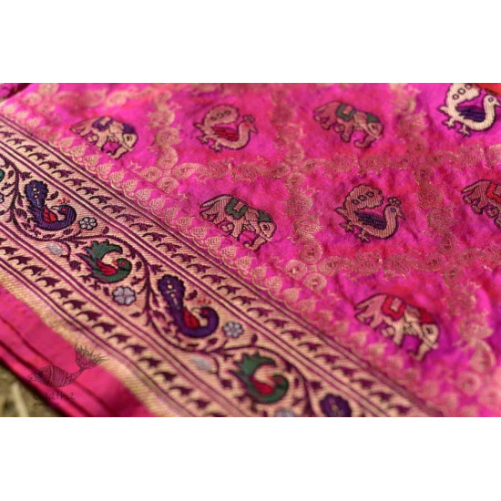 Ashaavali | अशावली ⁂ Gujarati Brocade ⁂ Silk Saree ⁂ 11