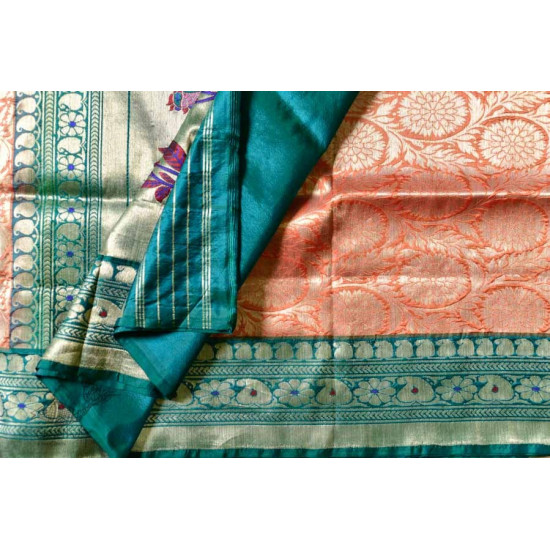 Ashaavali | अशावली ⁂ Gujarati Brocade ⁂ Silk Saree ⁂ 13