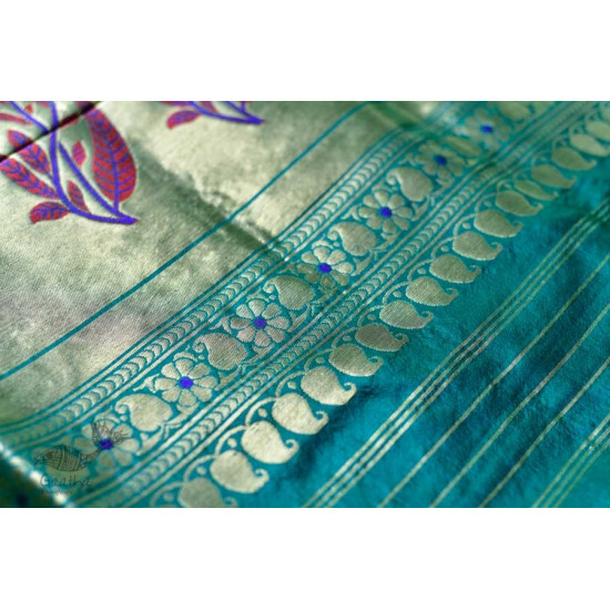 Ashaavali | अशावली ⁂ Gujarati Brocade ⁂ Silk Saree ⁂ 13