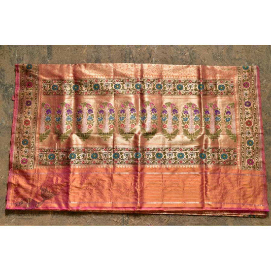 Ashaavali | अशावली ⁂ Gujarati Brocade ⁂ Silk Saree ⁂ 16