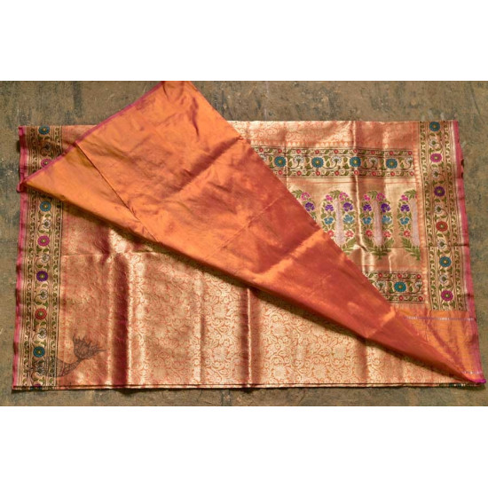 Ashaavali | अशावली ⁂ Gujarati Brocade ⁂ Silk Saree ⁂ 16