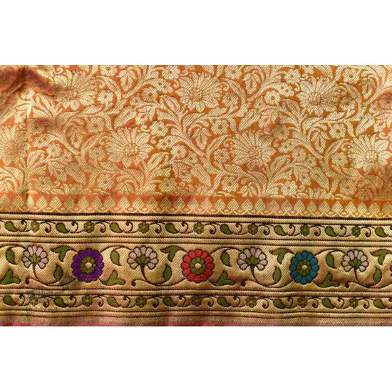 Ashaavali | अशावली ⁂ Gujarati Brocade ⁂ Silk Saree ⁂ 16