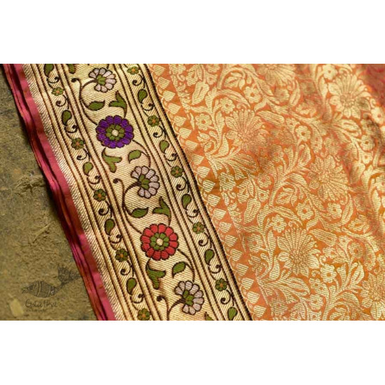 Ashaavali | अशावली ⁂ Gujarati Brocade ⁂ Silk Saree ⁂ 16