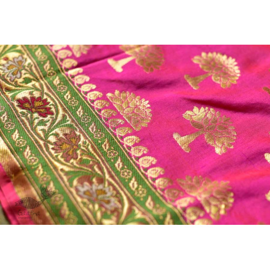 Ashaavali | अशावली ⁂ Gujarati Brocade ⁂ Silk Saree ⁂ 17