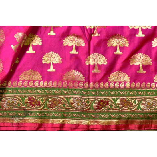 Ashaavali | अशावली ⁂ Gujarati Brocade ⁂ Silk Saree ⁂ 17