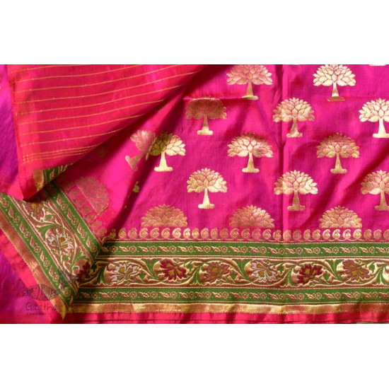 Ashaavali | अशावली ⁂ Gujarati Brocade ⁂ Silk Saree ⁂ 17