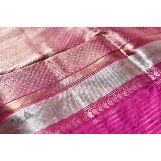 Ashaavali | अशावली ⁂ Gujarati Brocade ⁂ Silk Saree ⁂ 18