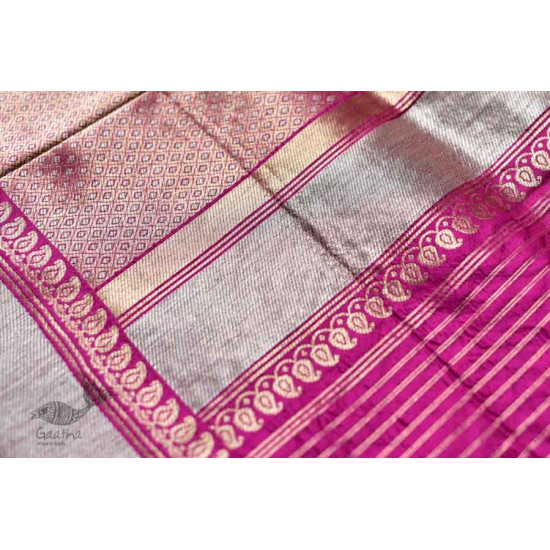 Ashaavali | अशावली ⁂ Gujarati Brocade ⁂ Silk Saree ⁂ 18