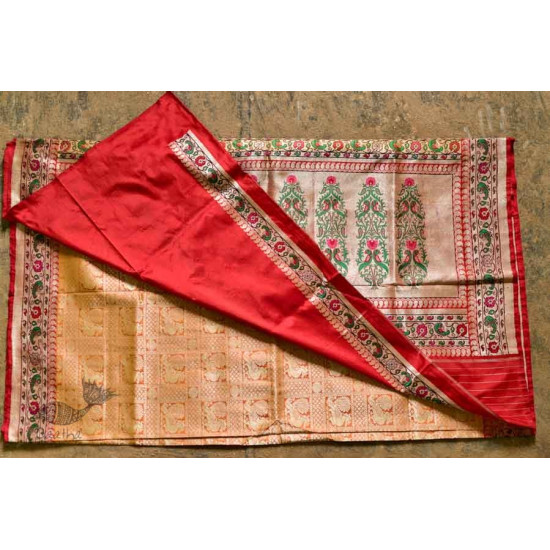 Ashaavali | अशावली ⁂ Gujarati Brocade ⁂ Silk Saree ⁂ 20