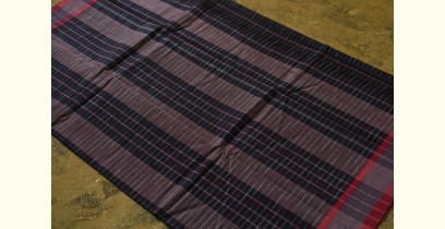 Iravati .  इरावती  ❅ Handwoven Narayanpet Cotton Checks Blue Saree