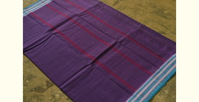 Iravati .  इरावती  ❅ Handwoven Narayanpet Cotton Plain Purple Saree