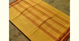 Iravati .  इरावती  ❅ Handloom Narayanpet Cotton Checks Saree - Yellow