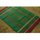 shop handloom narayanpet cotton saree with Big Border - Green with Red Border