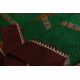 shop handloom narayanpet cotton saree with Big Border - Green with Red Border