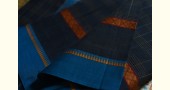 shop handloom narayanpet cotton blue saree with Big Border