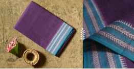 Iravati .  इरावती  ❅ Handwoven Narayanpet Cotton Plain Purple Saree
