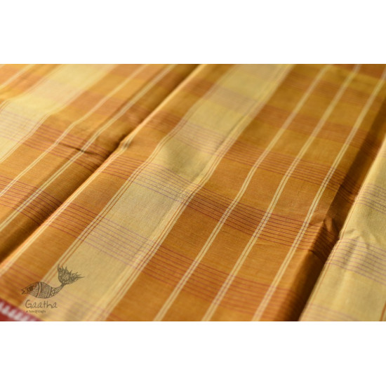 shop handloom narayanpet cotton yellow saree