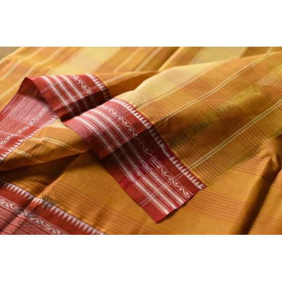 shop handloom narayanpet cotton yellow saree