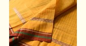 shop Narayanpet Handloom Cotton Yellow Saree With Red Border