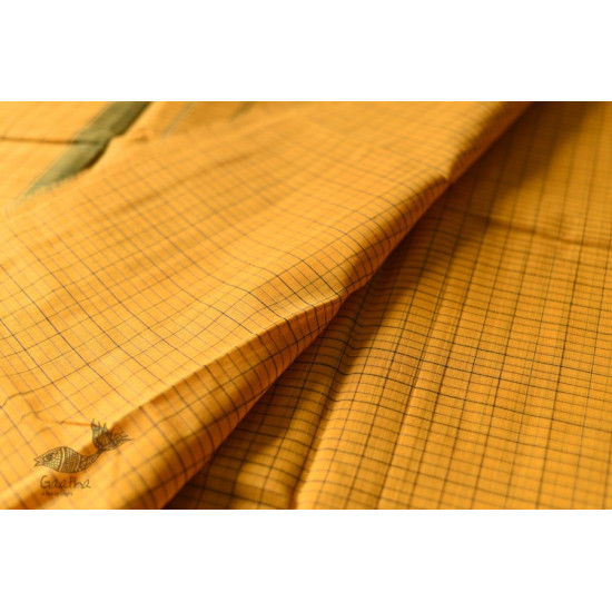 shop Narayanpet Handloom Cotton Yellow Saree With Red Border