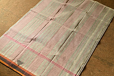 Iravati .  इरावती  - Narayanpet Ivery Color Saree - Handwoven Cotton