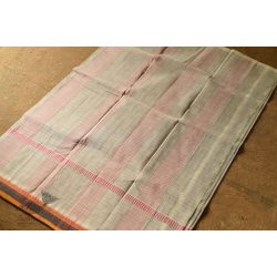 Iravati .  इरावती  - Narayanpet Ivery Color Saree - Handwoven Cotton