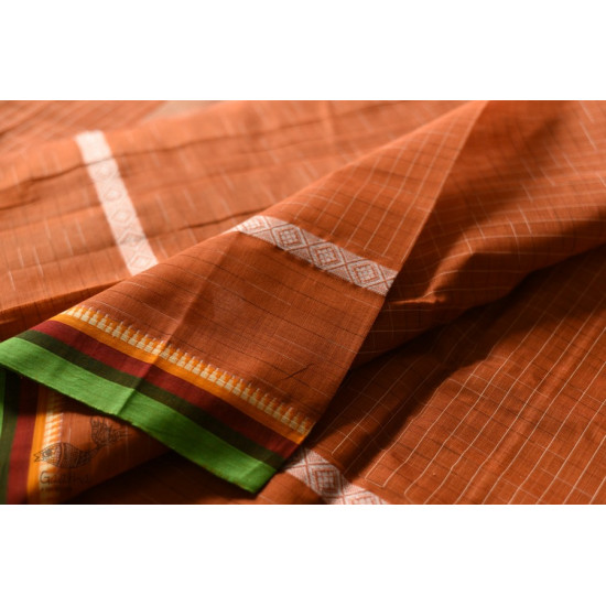 shop Narayanpet Handloom Cotton - Checks Saree