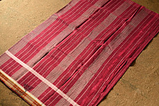 Iravati .  इरावती  - Narayanpet Handloom Cotton Saree - Maroon