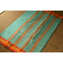 Iravati .  इरावती  - Narayanpet Sky Blue Saree - Handwoven Cotton