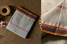 Iravati .  इरावती  - Narayanpet Ivery Color Saree - Handwoven Cotton