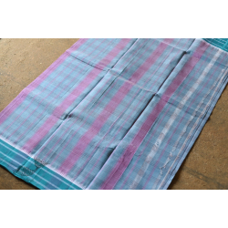 Iravati .  इरावती  - Narayanpet Checks Saree - Handwoven Cotton