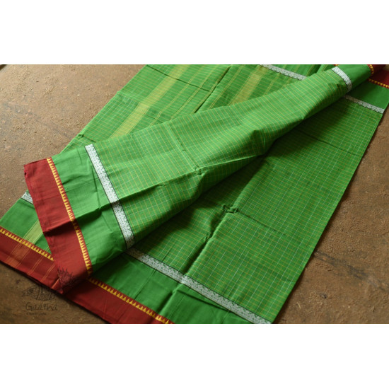 shop Narayanpet Parrot Green cotton saree