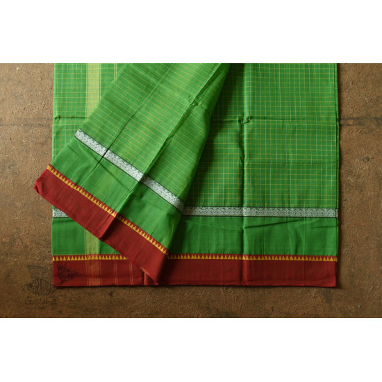 shop Narayanpet Parrot Green cotton saree